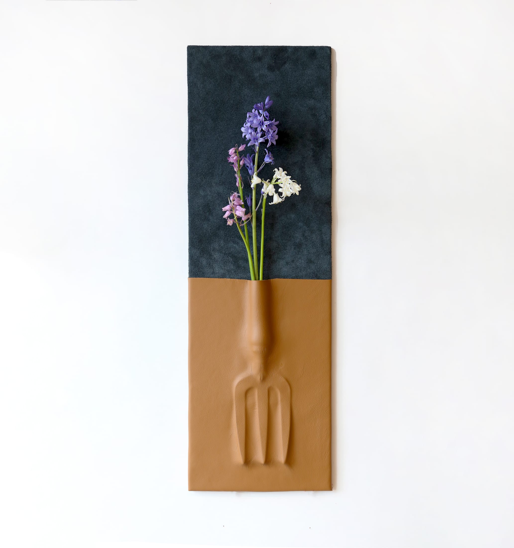 Leather vase
