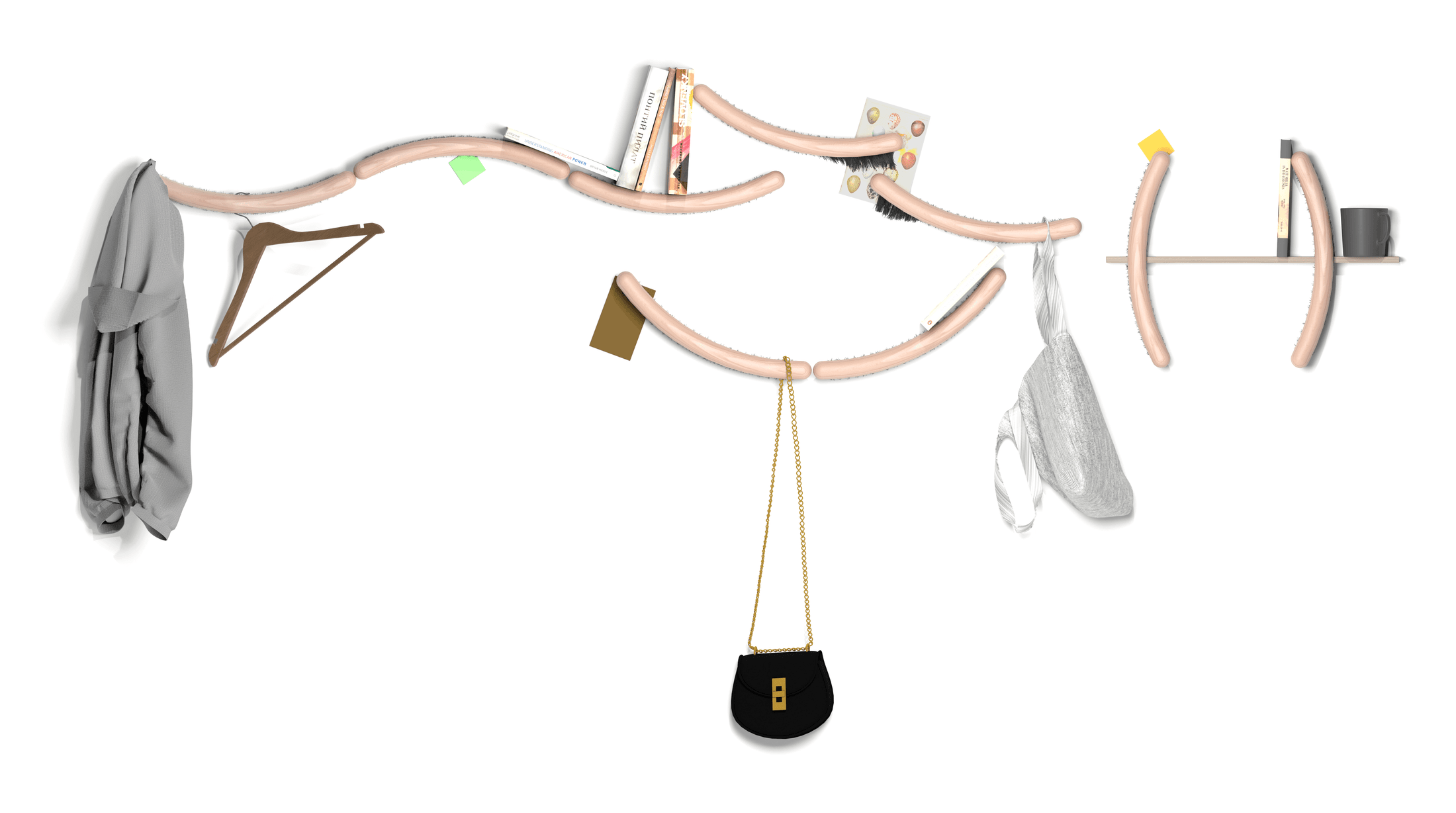 Mirror and Hanger Brush